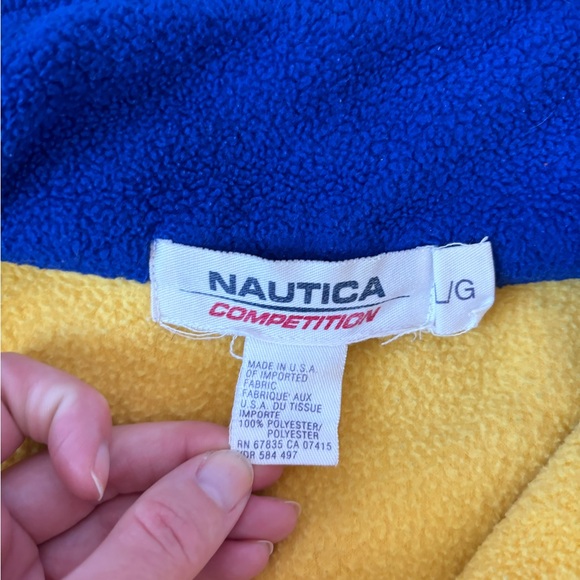 Nautical Quarter Zip Fleece Pullover Sweatshirt - Picture 4 of 4